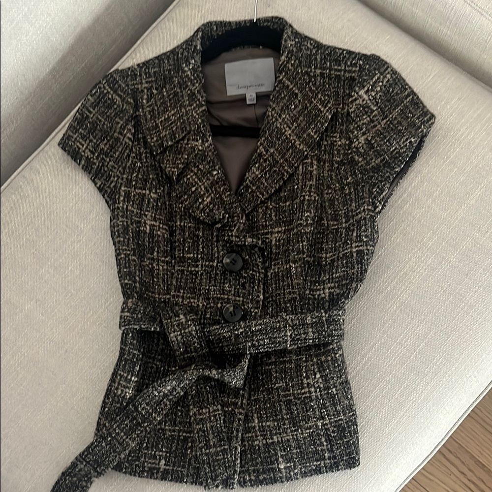 Chic Black and brown Women's Jacket.
